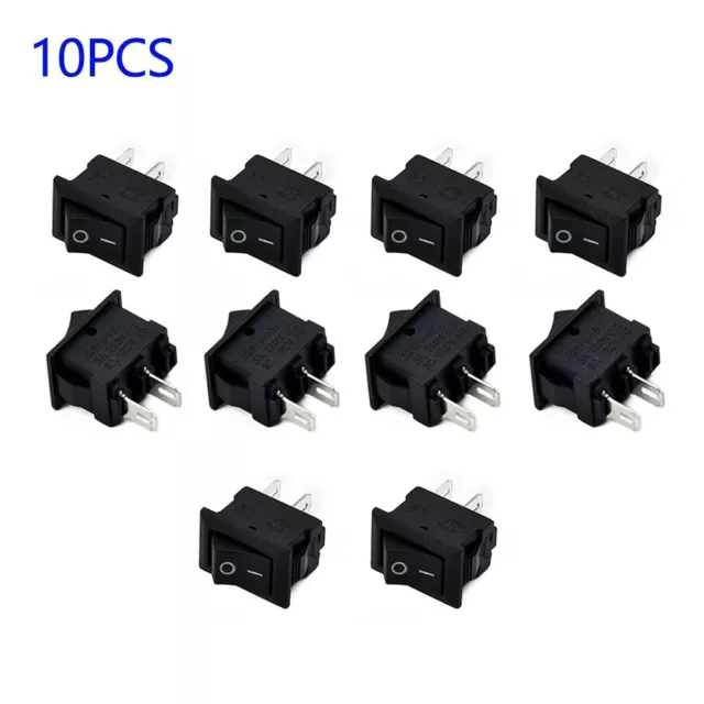 10Tlg 2Pin 12V Auto Boot Runde Punkt Licht ON / OFF Rocker Toggle Switches Tools