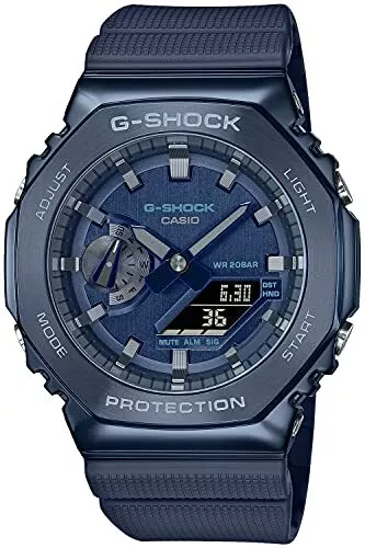 Casio G-SHOCK Cuarzo GM-2100N-2AJF Reloj Hombre Metal Cubierto LED Celeste Nuevo