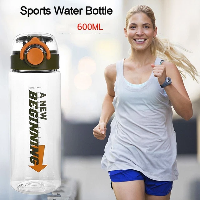 Plastik Klar Trink flasche Trinkbecher Ausfluss fest Sport Wasser flasche