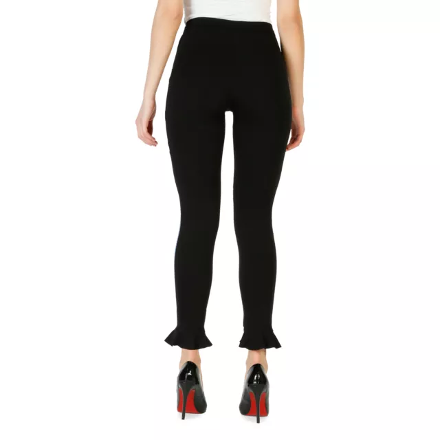 Pinko Women's Streamlined Side Zip Trousers In Black 2