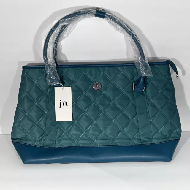 NEW WITH TAGS Large Tote Bag 18x12x6 Jessica Moore Purse Teal
