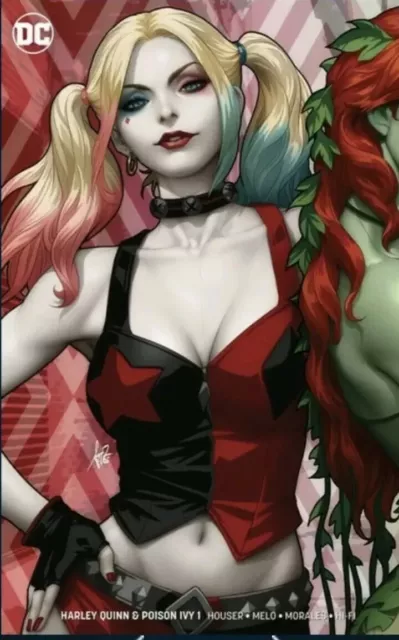 Variante En Papier Argent Harley Quinn & Poison Ivy #1 2019 Exclusif Nycc - Lau