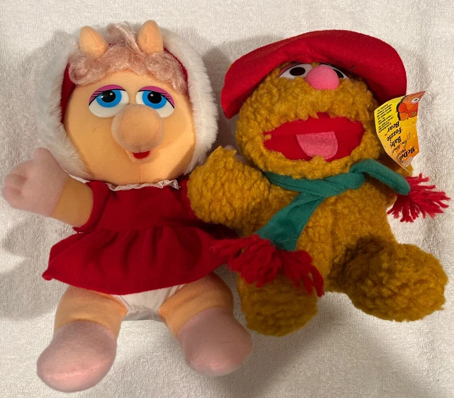 Fozzie Bear and Miss Piggy Muppet Babies McD’s 1988/1987