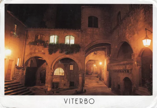 Cartolina  Italia Viterbo Piazza San Pellegrino Italy Postcard