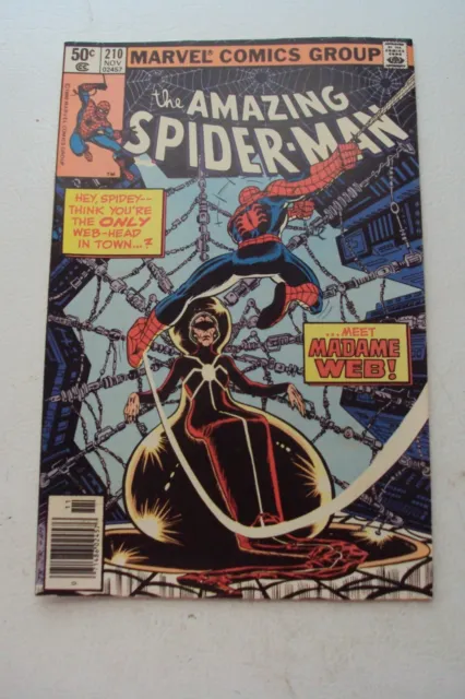 Amazing Spider-Man #210, 1980, Marvel Comics, #1 Madame Web