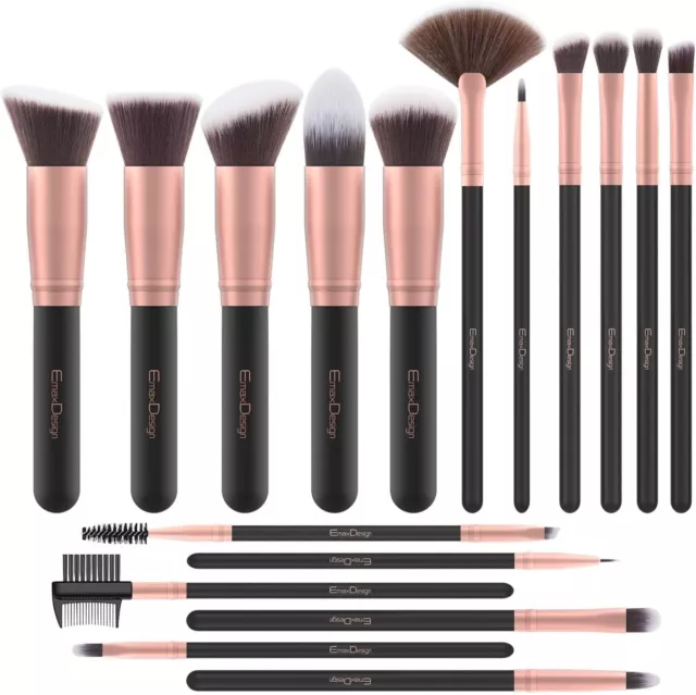 Pennelli Make Up EmaxDesign 17 pezzi Set di pennelli per trucco Fondotinta 4
