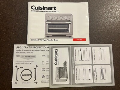 Cuisinart Instruction and Recipe Booklet Cuisinart TOA-60