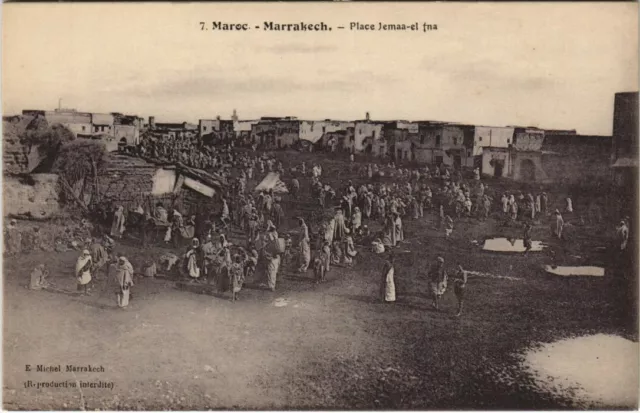 CPA AK Marrakech - Marrakesh - Place Jemaa-el Fna MAROC (1082836)
