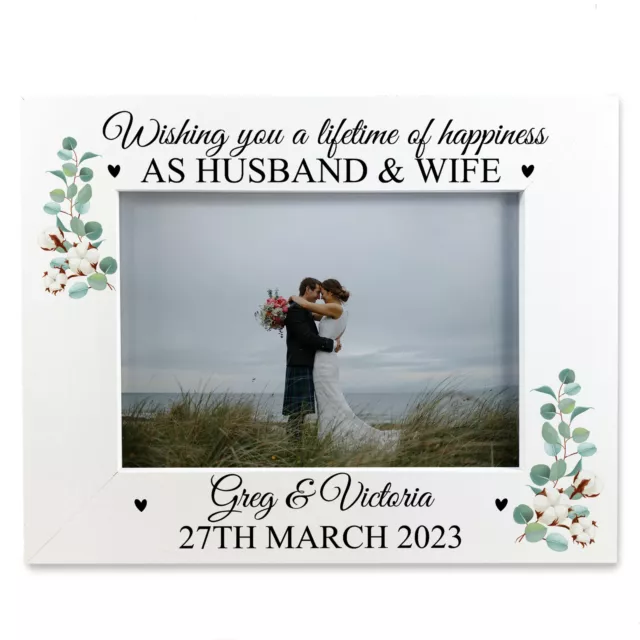 Personalised Mr And Mrs Photo Frame Wedding Gifts For Couple Wedding Day Gift