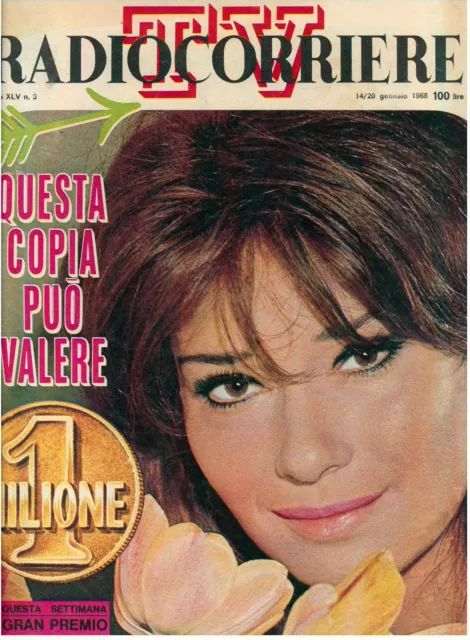 Radiocorriere Tv 14/20 Gennaio 1968 Anno Xlv N.3 Lea Massari