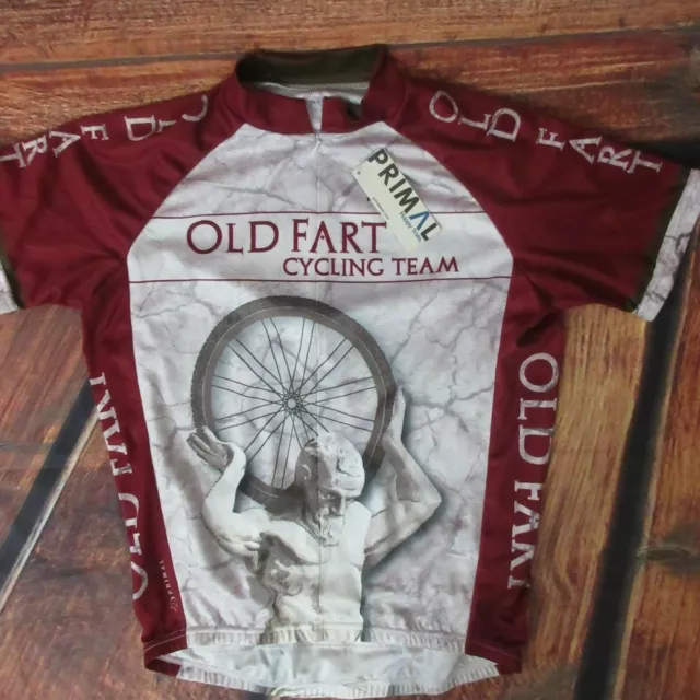 Primal Wear Old Fart Atlas Men's Cycling Jersey New! MEDIUM