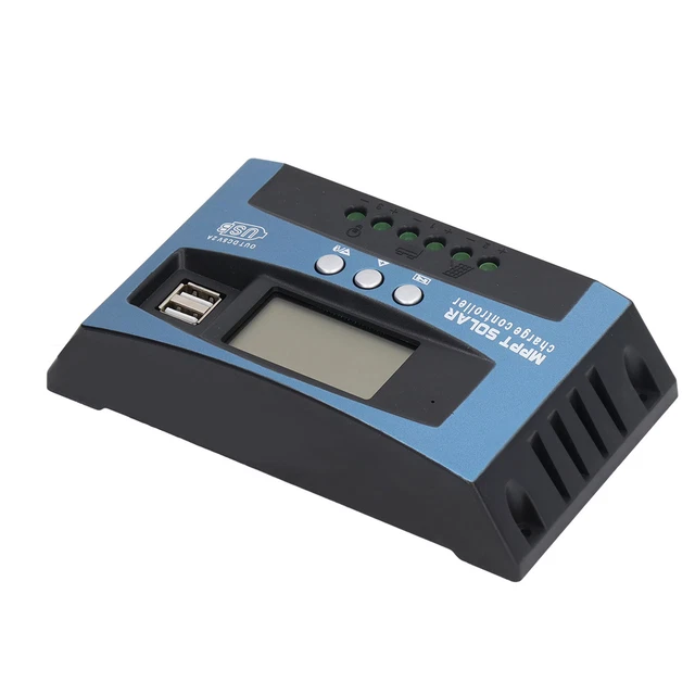 Contrôleur Photovoltaïque Avec Double Régulateur De Tension LCD Protection Mu