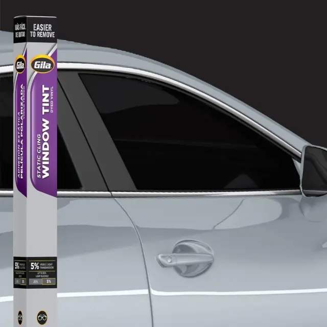 Gila Static Cling 5% VLT Automotive Window Tint DIY Easy Install Glare Control P