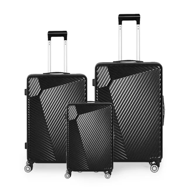 Luggage 3 Piece Set Suitcase Spinner Hardshell Lightweight TSA Lock 20" 24" 28"