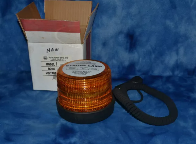 Peterson mfg 769MA 12V Yellow Low Profile Magnetic Base Flash Strobe Light