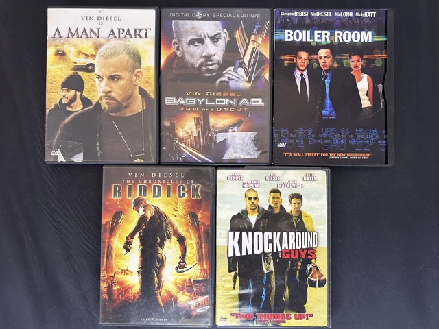 Lot Of 5 Vin Diesel Movies A Man Apart Babylon Riddick Knockaround On DVD