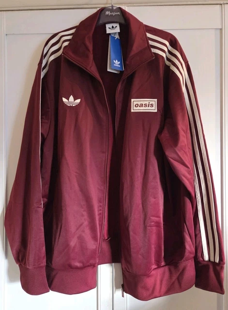 oasis adidas Live'25 track jaket マルーン Adidas x Oasis Track Jacket | Adidas x Oasis Track Maroon Jacket