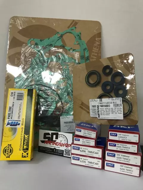 Skf Kit Revisione Motore Biella Prox + Cuscinetti Skf + Athena Rotax 123