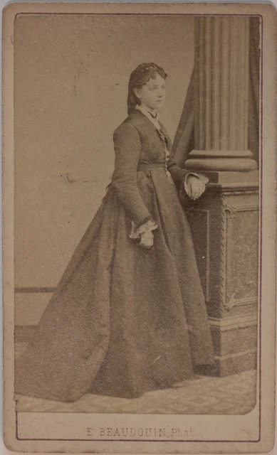 E. Beaudouin Amiens Photographie Carte de visite Cdv Vintage Albumine 