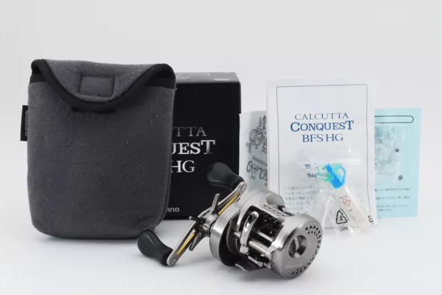 🌟EXC+3🌟 Shimano Calcutta Conquest BFS HG Right Baitcast Reel W/BOX JAPAN #186