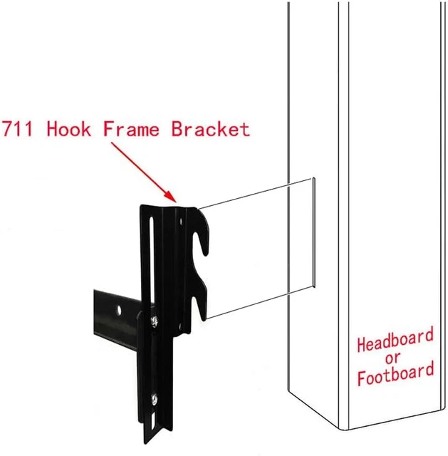 CONVERSION BED FRAME Brackets Bed Rail Headboard Bracket Bed Hook
