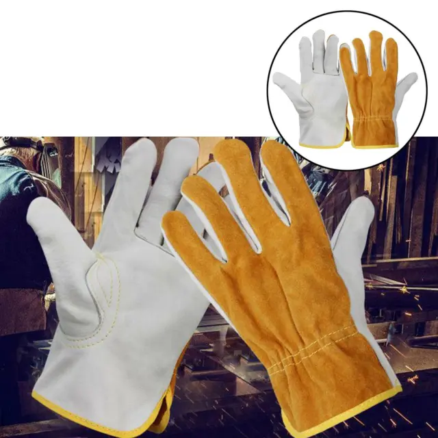 2x Welding Gloves Temperature Resistant Fire-Proof   Gloves