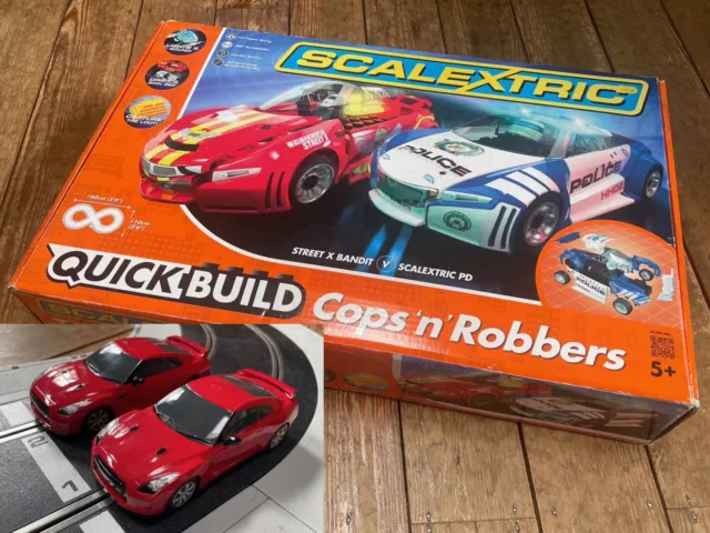 SCALEXTRIC QUICK BUILD Cops n Robbers Set note Replacement Nissan