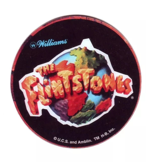 The Flintstones Pinball Drink Coaster Plastic  Promo NOS Christmas Gift