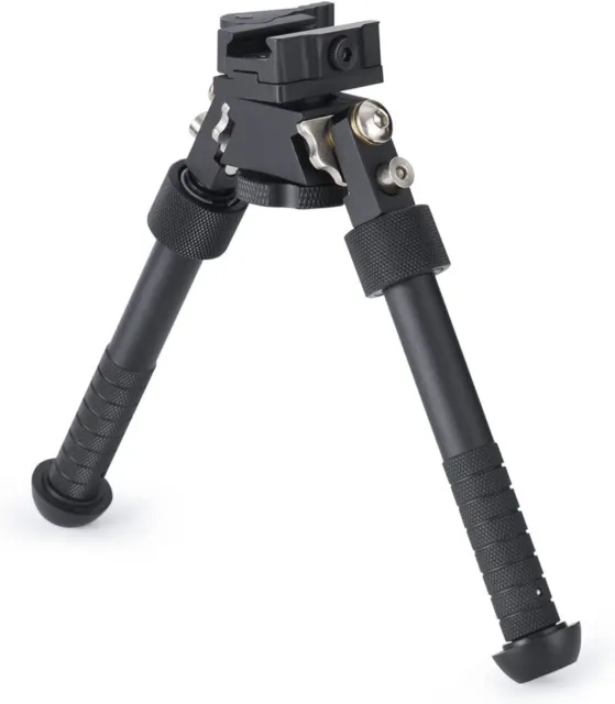 V8 Hunting Tactical M-LOK Rifle Bipod Adjustable 7.07-9.24 Inches 360° Rotatable