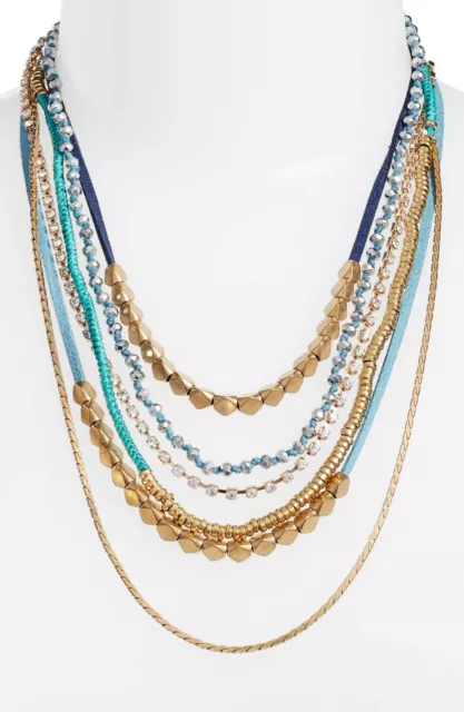 New Serefina Mixed Media Statement Necklace MSRP: $128 Color: Silver