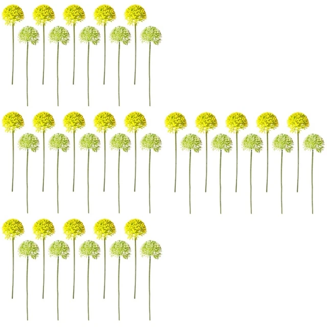 40 Pcs Fiore artificiale Bouquet Decorativo Fiore di simulazione Ornamento