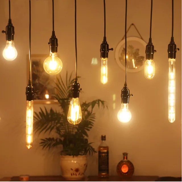 E14 E27 B22 Vintage Antique Style Bulbs Edison Industrial Filament Bulb Light UK