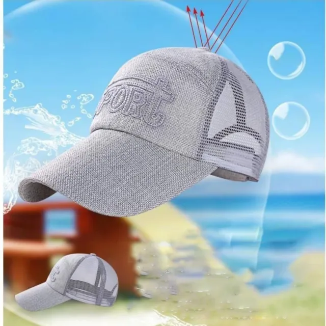 Réglable Casquette de baseball Polyester Coton Chapeau de soleil  Femmes Hommes