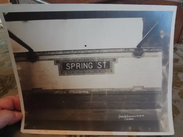 ORIG 1904  Elm & Spring Street NYC New York City Subway Silver Print Photo