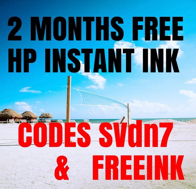 HP INSTANT INK Free Code Promotion For Free Months Referral Code SVdn7