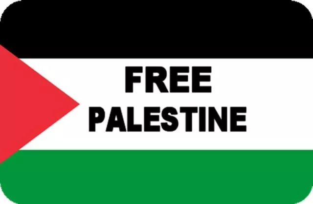 Free Palestine Gaza Freedom Rectangle Aluminium Fridge Magnet Souvenir