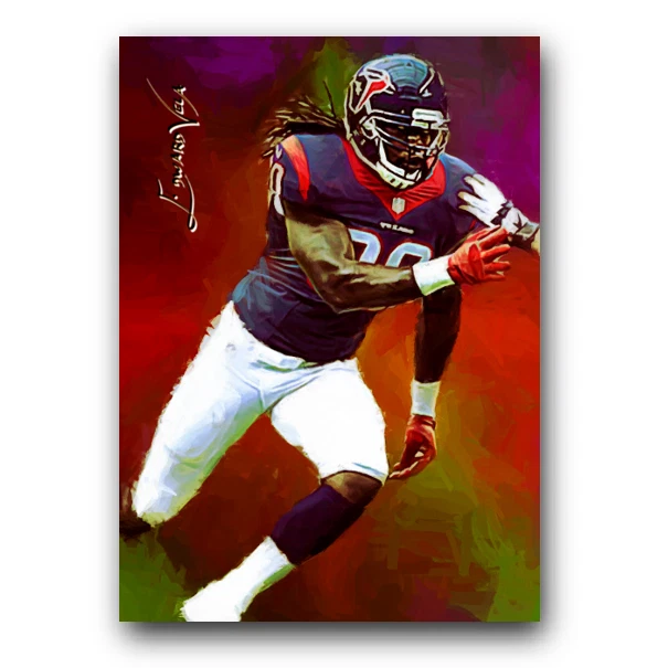 Jadeveon Clowney #2 Sketch Card Limited 11/25 Edward Vela Signed