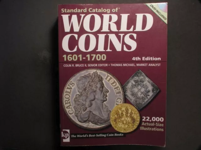 COIN BOOK - KRAUSE Standard Catalog of World Coins 1601-1700  -USA SHIPPING ONLY