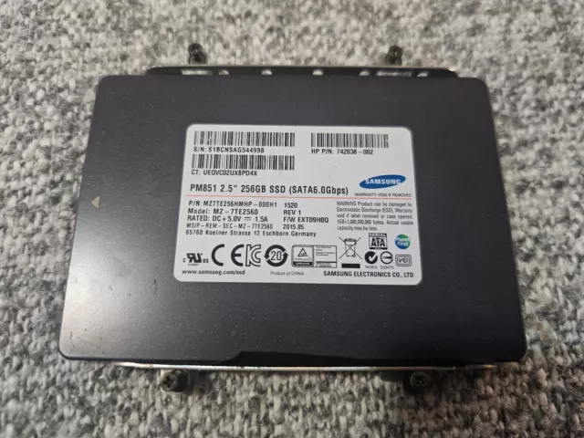 SAMSUNG MZ 7TE2560 2.5 256GB SSD 6.0 Gb s MZ7TE256HMHP 000H1 60 DAYS WARRANTY 26.00 PicClick