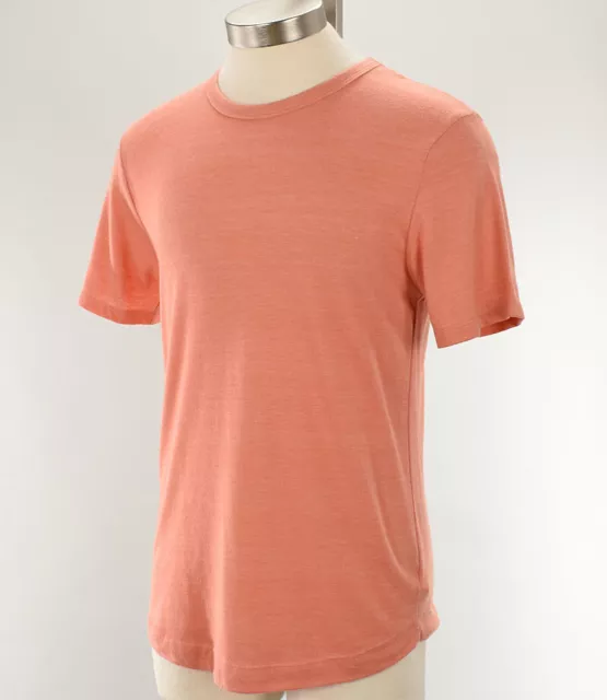 ALTERNATIVE Mens Sunset Coral ECO Shirttail Crew Neck Tee Shirt XXL NWT