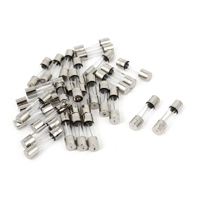 AC 250 V 20 A 5mm X 20mm Rapide Rapide Effet Tube Verre Fusibles 30Pcs
