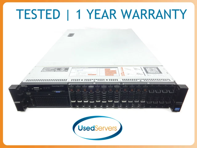 Dell Poweredge R720 16| 2x E5-2665 2.4GHZ=16Core| 256GB| 12x900GB 10K SAS| H710