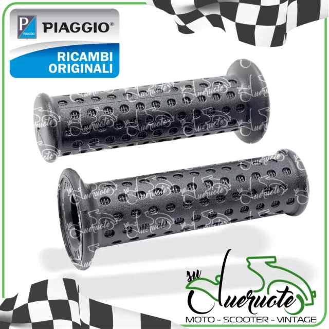 Manopole Manubrio Chiuse Coppia Domino per Moto e Scooter Aprilia Gilera Piaggio