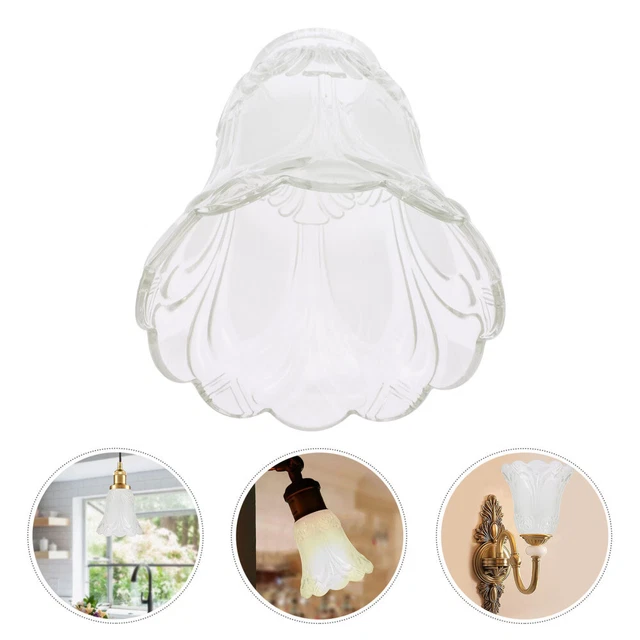 Abat-jour En Verre Blanc UPKOCH - Remplacement Pour Lustres Et Plafonniers E27, Diffusion Lumineuse Douce