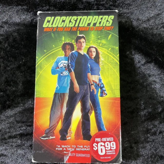 CLOCKSTOPPERS (VHS, 2002) Nickelodeon Jesse Bradford/Paula Garces