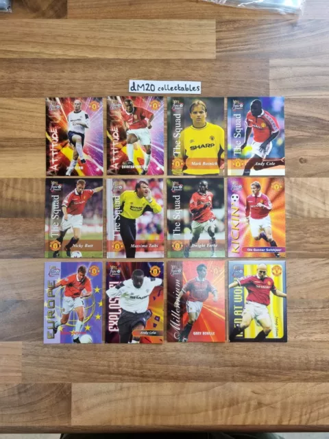 Futera Fans Slection Bundle 2000 Manchester United Football Trading Card Joblot