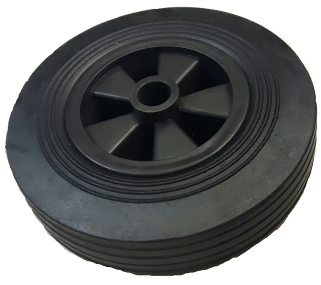 Ruota In Gomma Piena 150x40 Con Cerchio In Plastica Per Rimorchi - Ruotino D'Appoggio