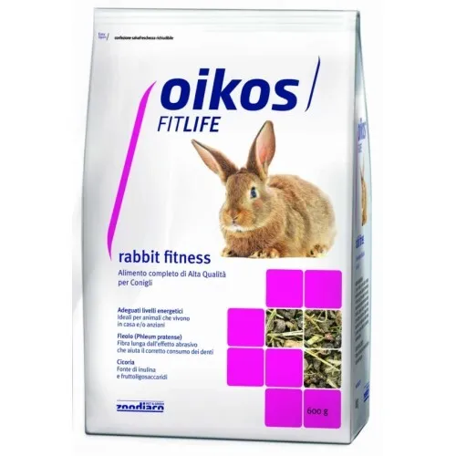 Mangime per conigli Oikos Rabbit Fitness 600 g