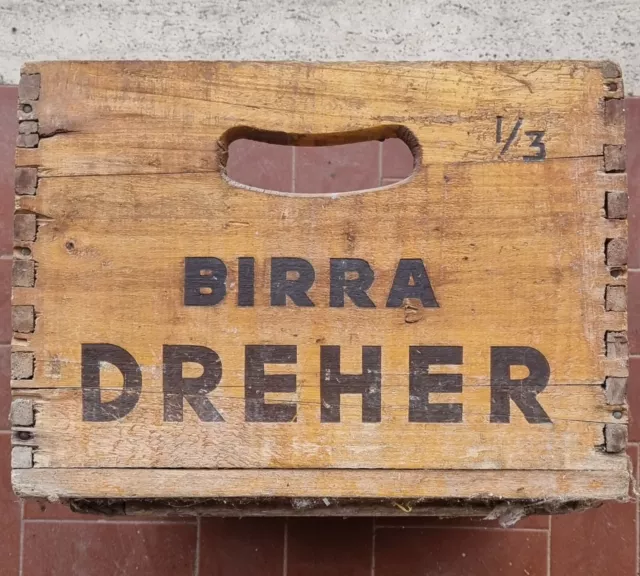 Cassetta legno Vintage  Birra Dreher