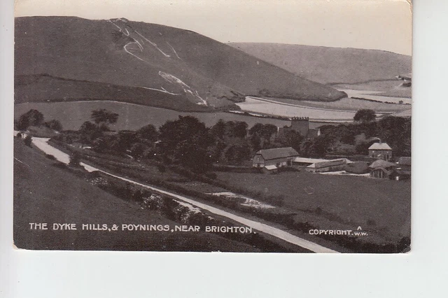 RPPC The Dyke Hills & Poynings nr Brighton, Sussex